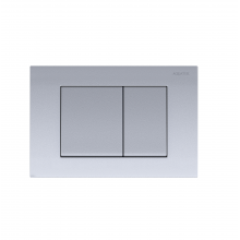 Панель смыва для инсталляции AQUATEK Хром матовая KDI-0000011 (клавиши квадратные)