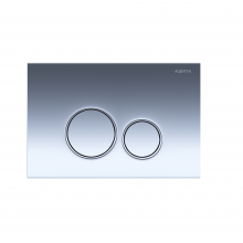 Панель смыва для инсталляции AQUATEK Хром глянец KDI-0000018 ободок хром (клавиши круглые)