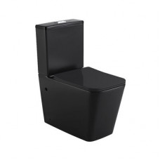Унитаз-компакт безободковый HOLLER BOX MB (640*340*830мм, сиденье дюропласт с микролифтом, арматура 2-х режимная) (2 места) черный матовый Унитаз-компакт безободковый HOLLER BOX MB (640*340*830мм, сиденье дюропласт с микролифтом, арматура 2-х режимная) (2 места) черный матовый